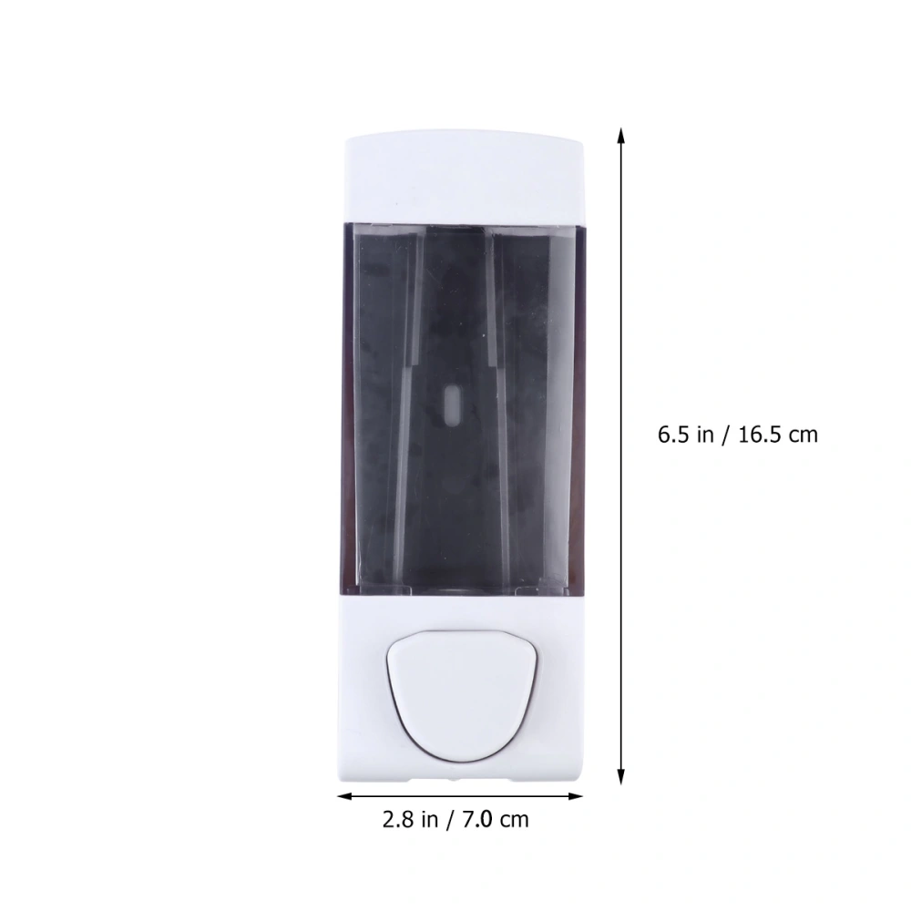 350ml Press Pump Soap Dispenser Hand Sanitizer Bottle Wall-Mounted Shower Gel Box White (Single Nozzle)