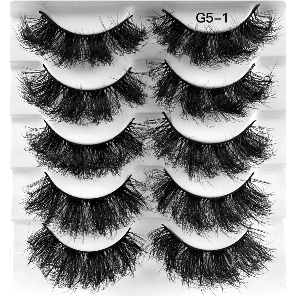 False Eyelashes Fluffy Natural Thick and Curly Handmade Faux Mink Lashes False Eyelashes