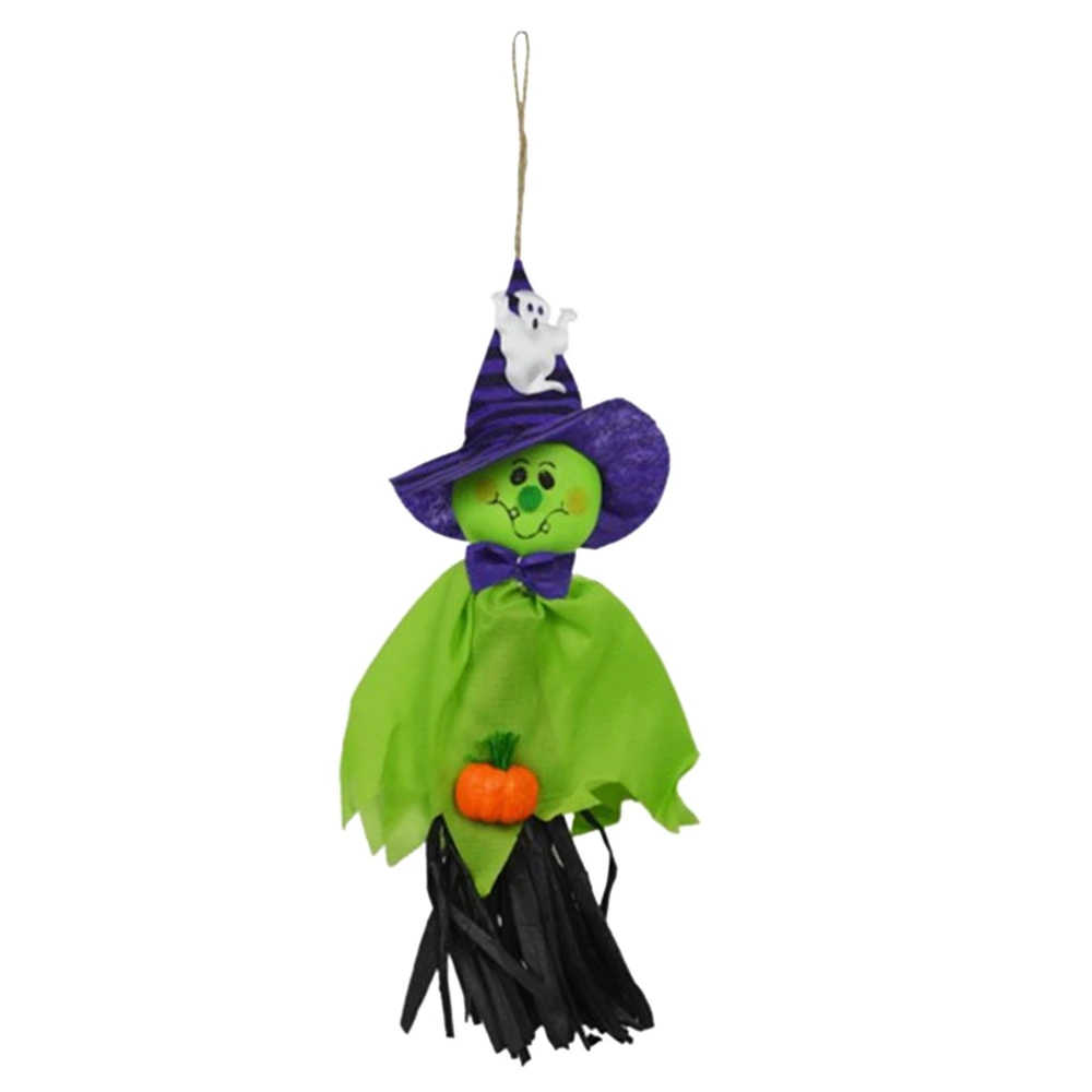 Halloween Party Decoration Horror Ghost Kids Trick Hanging Decor Witches Pendant Props (Green)