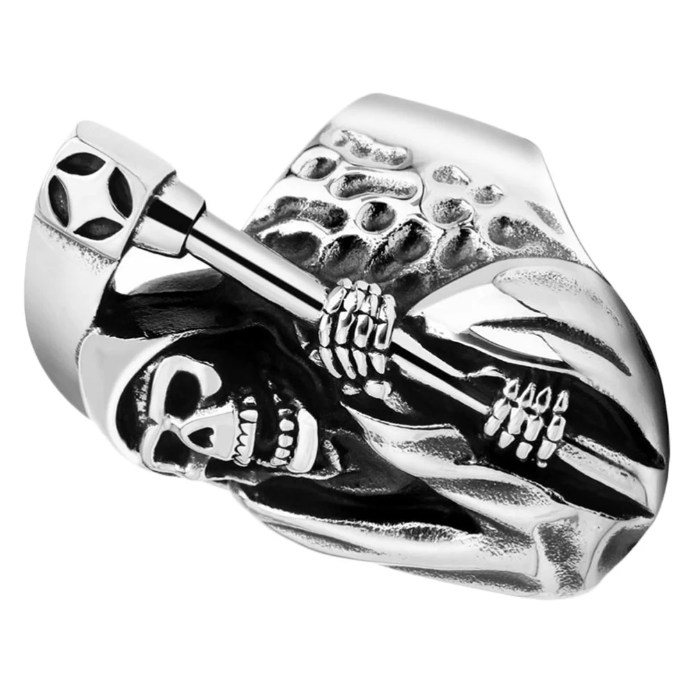 1PC Alloy Ring Reaper Scythe Ring Fierce Skull Ring Personalized Retro Ring