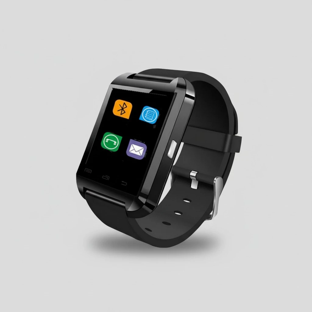 Neutral Wind Sports Watch Sports Step Sleep Monitoring Smart Watch Black Color