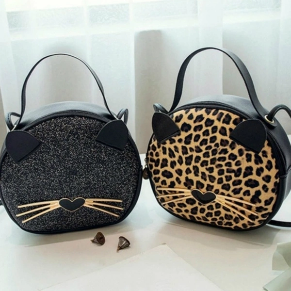 New Fashion Women Cartoon Animal Leopard Shoulder Bag Tote Purse