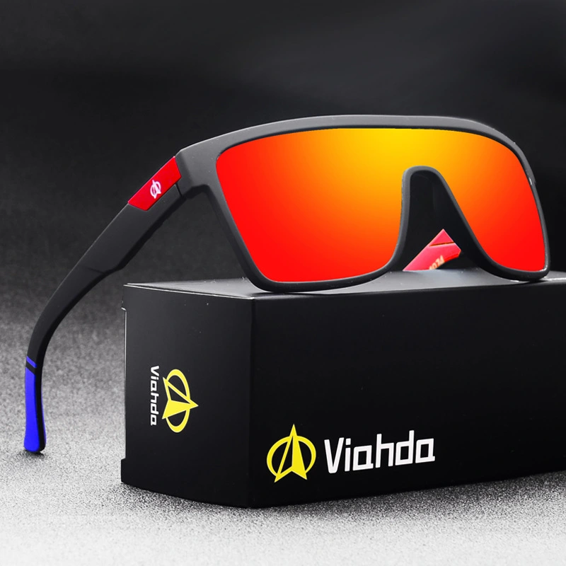 VIAHDA One Piece Sunglasses for Men Outdoor Sports Trends in Europe and America Riding Sunglasses for Women 755