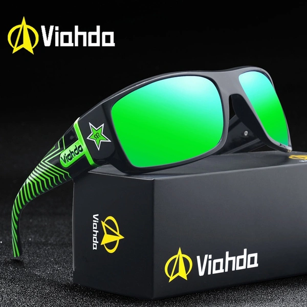 VIAHDA NEW Men Polarized Sunglasses Male Sport Fishing Shades Eyewear UV400 Protection