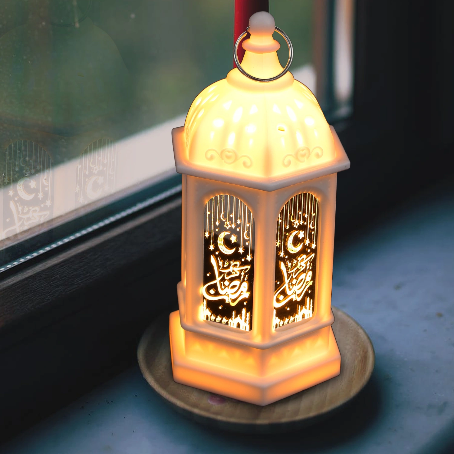 Eid Mubarak Lantern Holiday Decor Muslim Ramadan Lantern Decor for Home