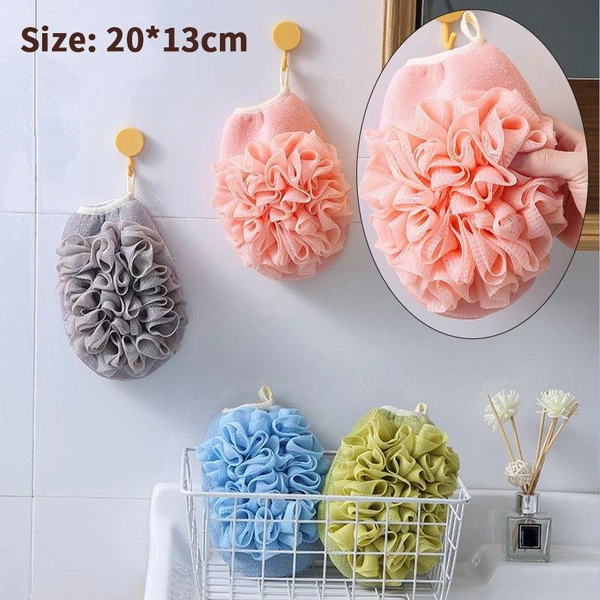 Exfoliating Gloves Body Cleaning Bath Flower Bathroom Shower Ball Body Scrubber Bath Sponge Towel Bathroom Shower Tool-60