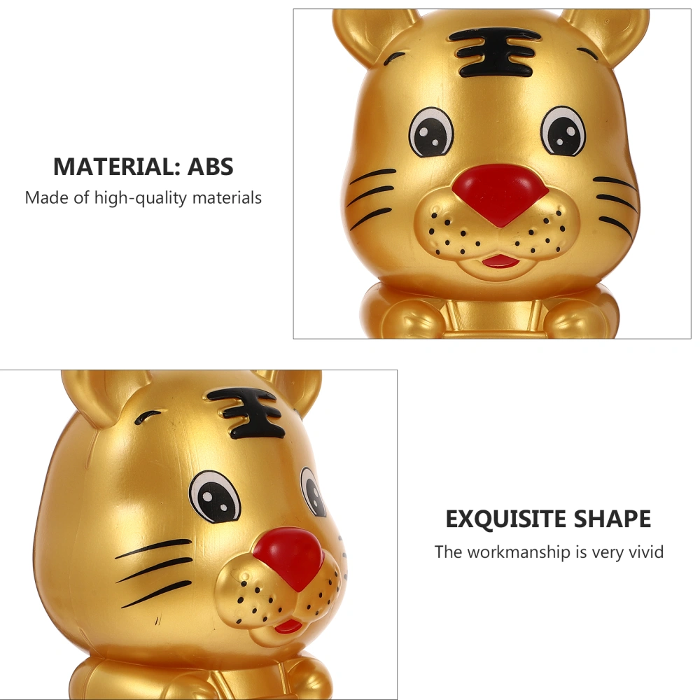 2pcs Creative Tiger Shaped Piggy Banks Cartoon Saving Pots Desktop Adornments