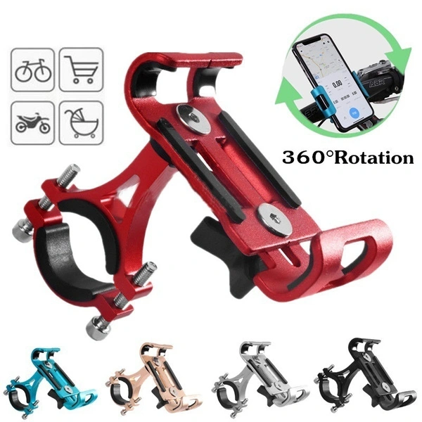 Bicycle Motorcycle Bike Phone Holder Anti-slip 360 Degrees Adjustable Rotatable Phone Holder Bike Phone Stands