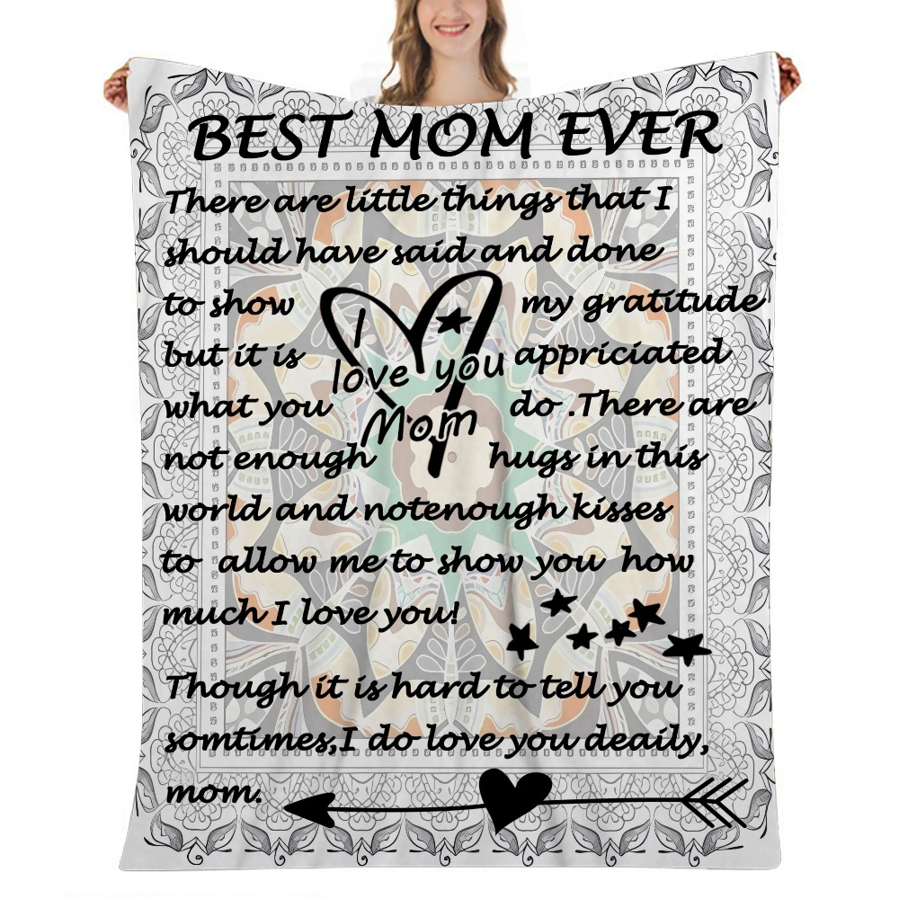 Mothers Day Fleece Throw Blanket for Couch – 32x48 inch for Adult and Kids,Lightweight,– Soft,Plush,Fluffy,Warm,Cozy – Perfect for Bed,Sofa(#114,32x48'')A