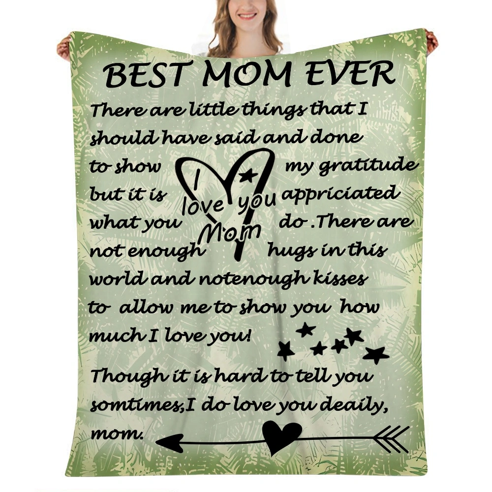 Mothers Day Throw Blanket,Fall Winter Throw Blankets with Soft Fuzzy Fleece,Rustic Warm Blanket for Couch,Sofa,Bed,Sage Green,32x48 inches(#117,32x48'')A