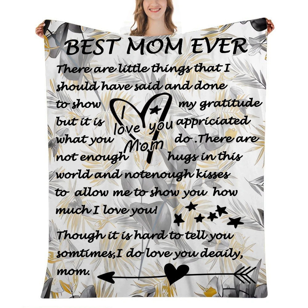 Mothers Day Blankets,Fleece Throw Blanket for Livingroom,Couch,Chair,Bed,32x48 inches(#014,32x48'')A