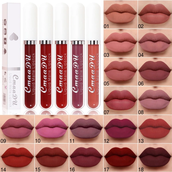 Matte Velvet Lip Glaze Waterproof Lasting Moisturizing Lip Gloss Matte Non-stick Cup No Fading Lipstick Makeup