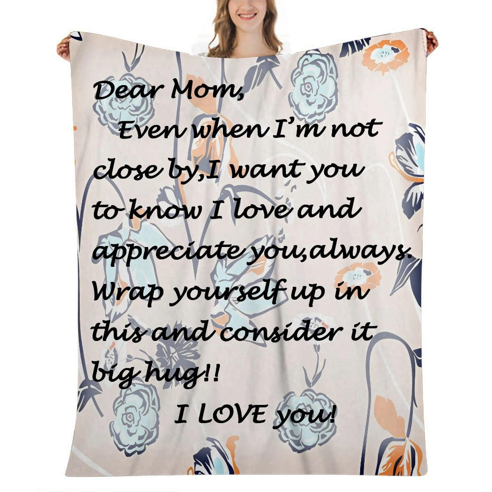 Mom Blanket Gift- Fleece Throw Blanket 32x48 inches Plush Fluffy Lattice Flannel Blankets for Sofa Couch Bed(#412,32x48'')A