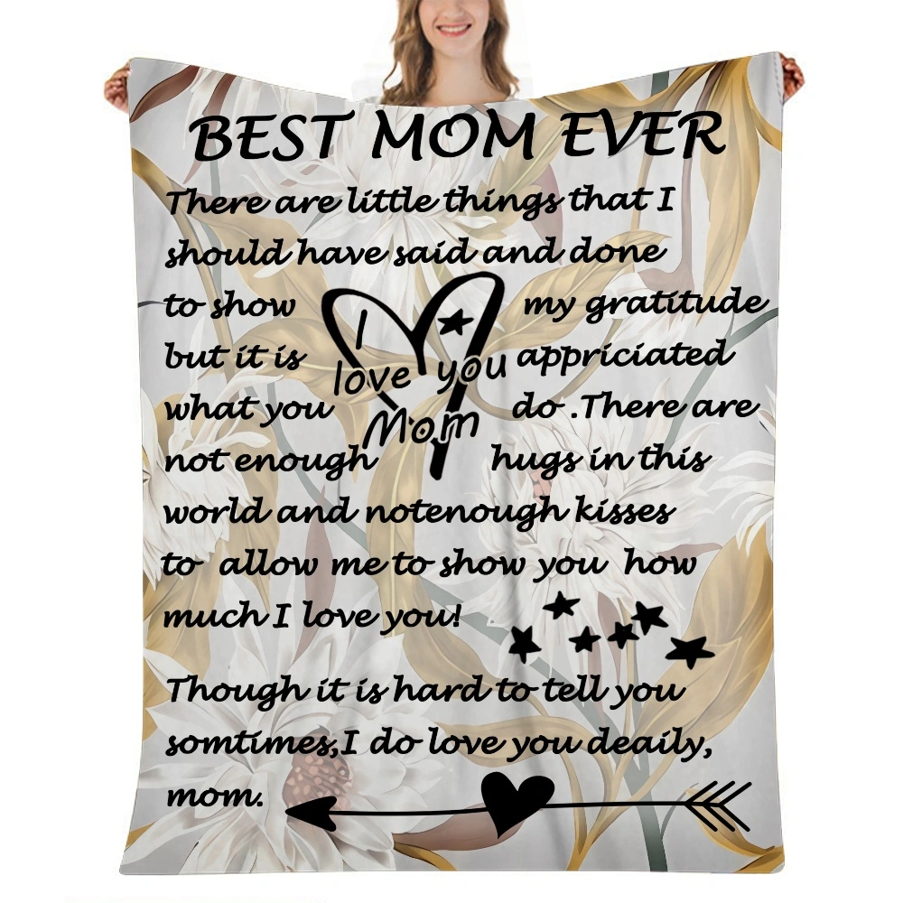 Mothers Day Fleece Blanket,Super Soft Plush Throw Blankets,Decorative Blanket for Bed,Warm and Cozy Fuzzy Blanket for All Seasons- 32x48 inches(#115,32x48'')A