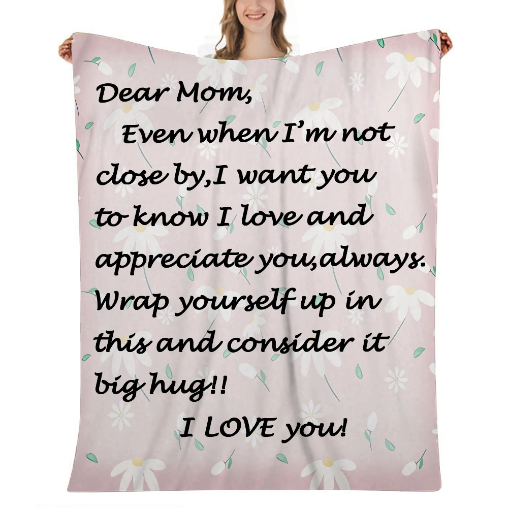 Mom Blanket Gift- Fleece Throw Blanket,Double-Sided Checkered Super Soft Luxurious Bedding Blanket 32x48 inches(#416,32x48'')A