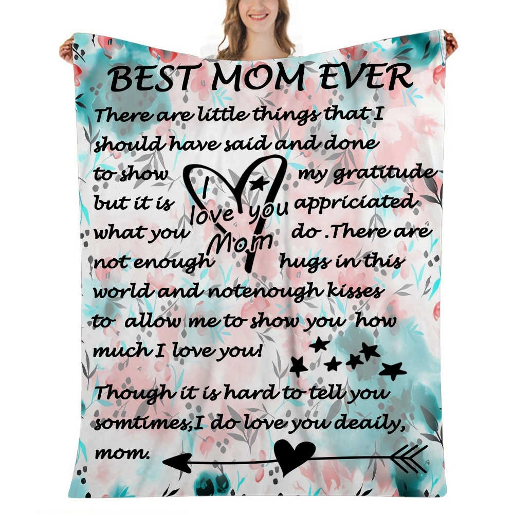 Mothers Day Fleece Blanket Throw Size Lightweight Super Soft Cozy Luxury Bed Blanket,32x48 inches(#021,32x48'')A