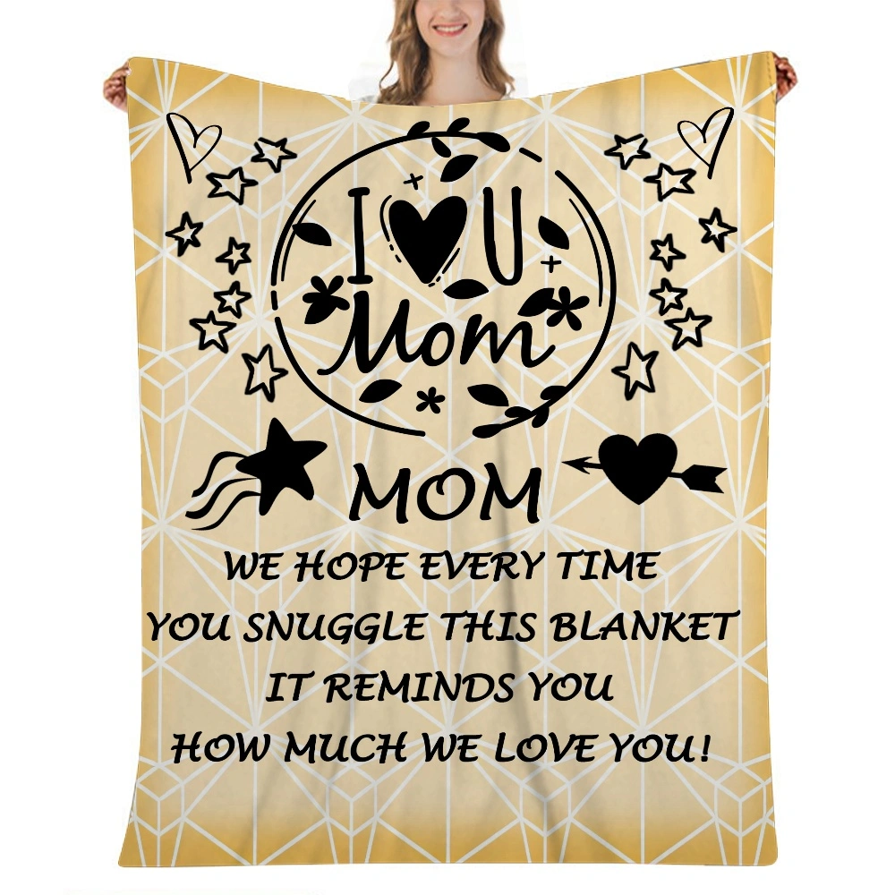 Mom Blanket Gift- Plush Throw Blanket,Warm and Fuzzy Blanket with Marble Pattern Print,Decorative Blanket for Couch Sofa Chair Bed Living Room,32x48 inches(#513,32x48'')A