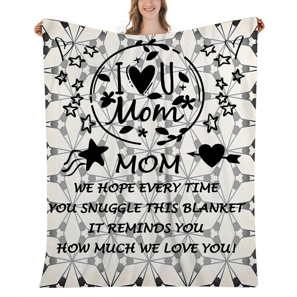 Mom Blanket Gift- Fleece Throw Blanket,Super Soft Fuzzy Blanket,Lightweight Flannel Cozy Blanket for All Season,for Bed/Sofa/Couch/Office/Travel - 32x48 inches(#518,32x48'')A