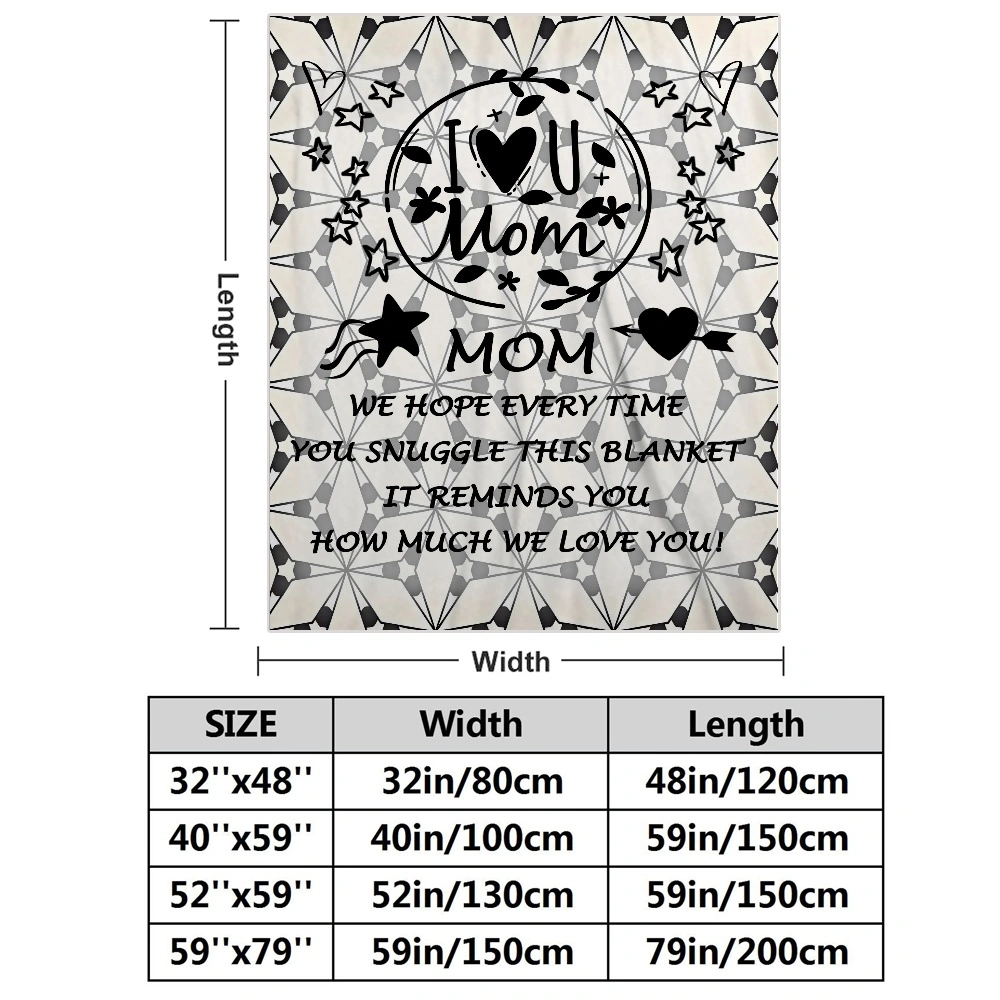 Mom Blanket Gift- Fleece Throw Blanket,Super Soft Fuzzy Blanket,Lightweight Flannel Cozy Blanket for All Season,for Bed/Sofa/Couch/Office/Travel - 32x48 inches(#518,32x48'')A