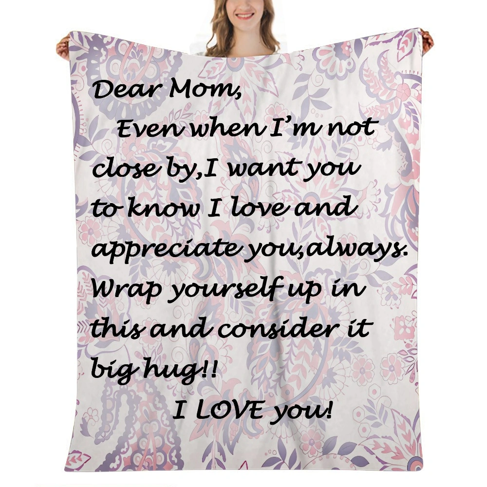 Mom Gift Blanket Mom Birthday Gift - Mothers Day Unique Gifts - Gifts for Mom from Daughter or Son - Soft Flannel Hug Mother Family Affection Throw Blanket（to My Mom Blanket）,32x48''(#322,32x48'')A