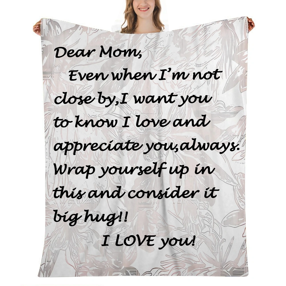 Mom Blanket Gift- Throw Blanket - Printed Flannel Bohemian Throw Blanket for Chair,Bed,Sofa,Couch- 32x48 inches(#419,32x48'')A