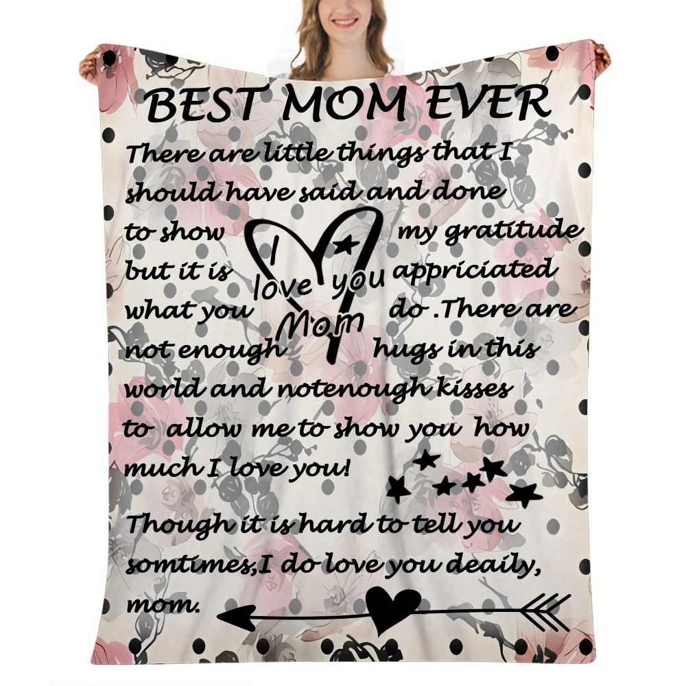 Mothers Day Blanket Throw 32x48 inches,Soft Throw Blanket,Big Blankets,Throw Blankets for Bed Sofa(#029,32x48'')A