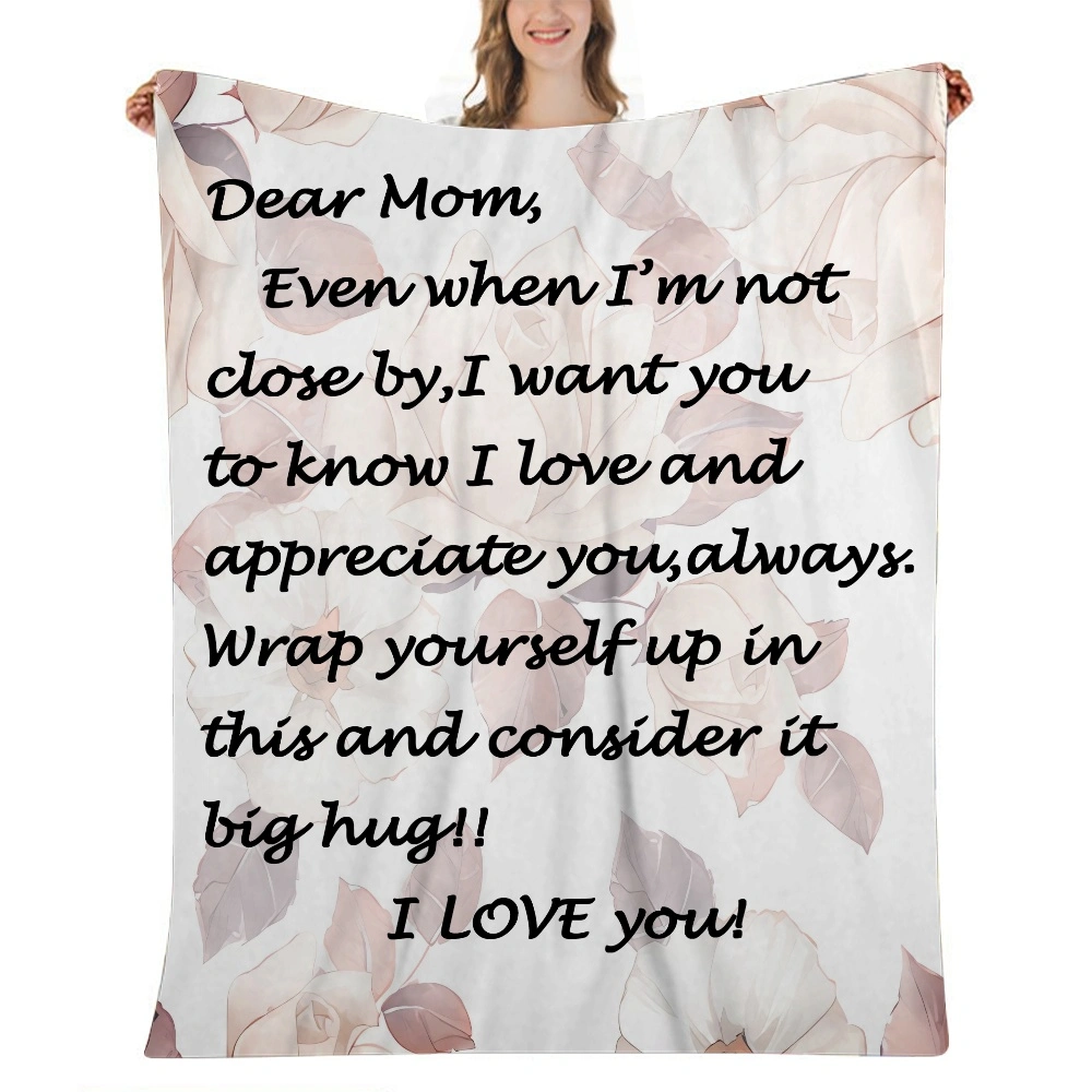 Mom Blanket Gift- Fleece Blankets,Super Soft Flannel Blanket for Bed,Luxury Cozy Plush Fuzzy Blanket,32x48 inches(#427,32x48'')A