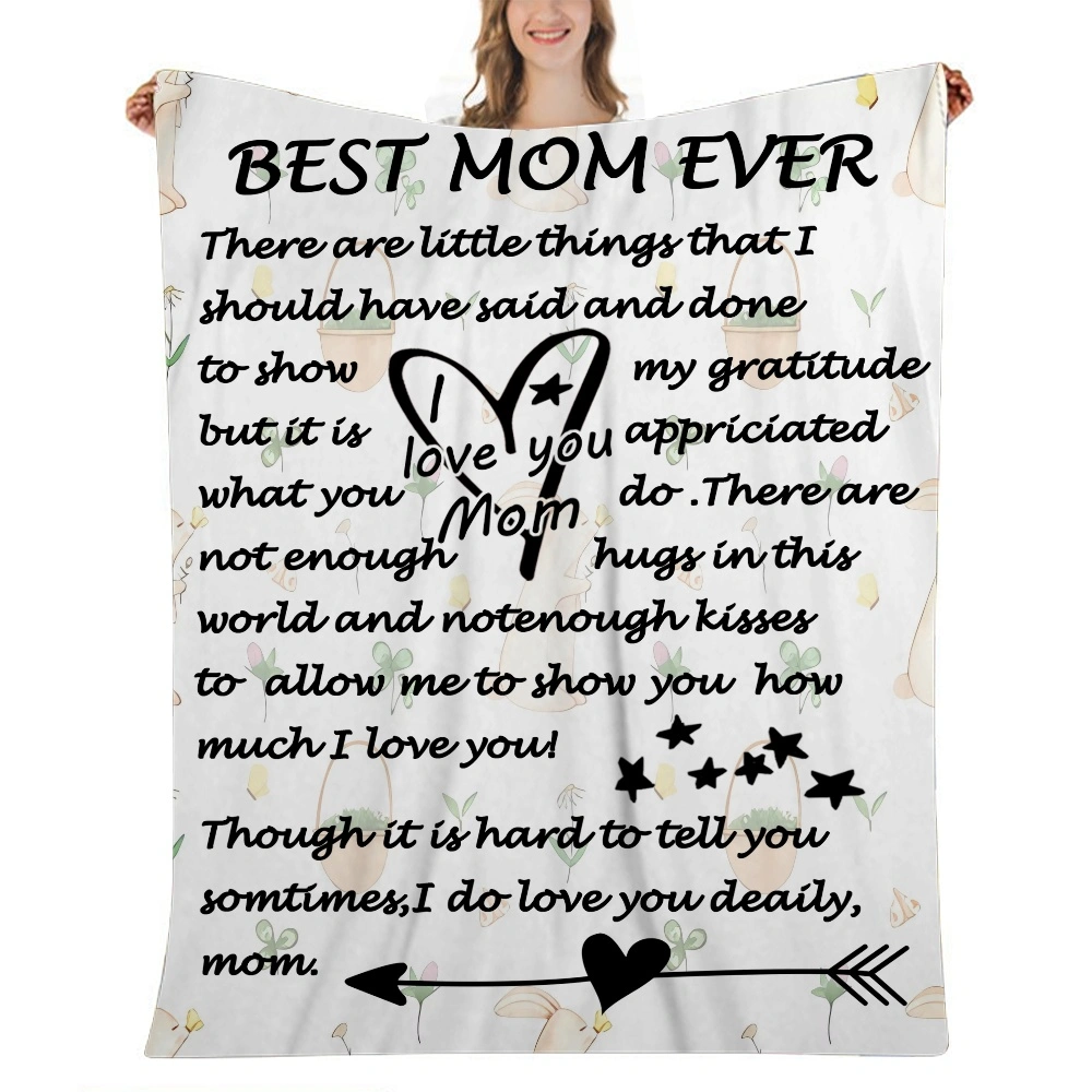 Gifts for Mom Blanket,Birthday Gifts for Mom from Daughter Son,Mom Gifts on Mother's Day,Valentine's Day,Christmas,Cozy Throw Blankets Present,32x48''(#229,32x48'')A