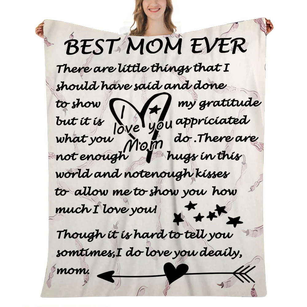 Birthday Gifts for Women,Gifts for Mom from Daughter or Son,Soft Cozy Fleece Throw Blanket,I Love You Mom Gift Blanket for Mothers Day,Christmas,32x48''(#233,32x48'')A