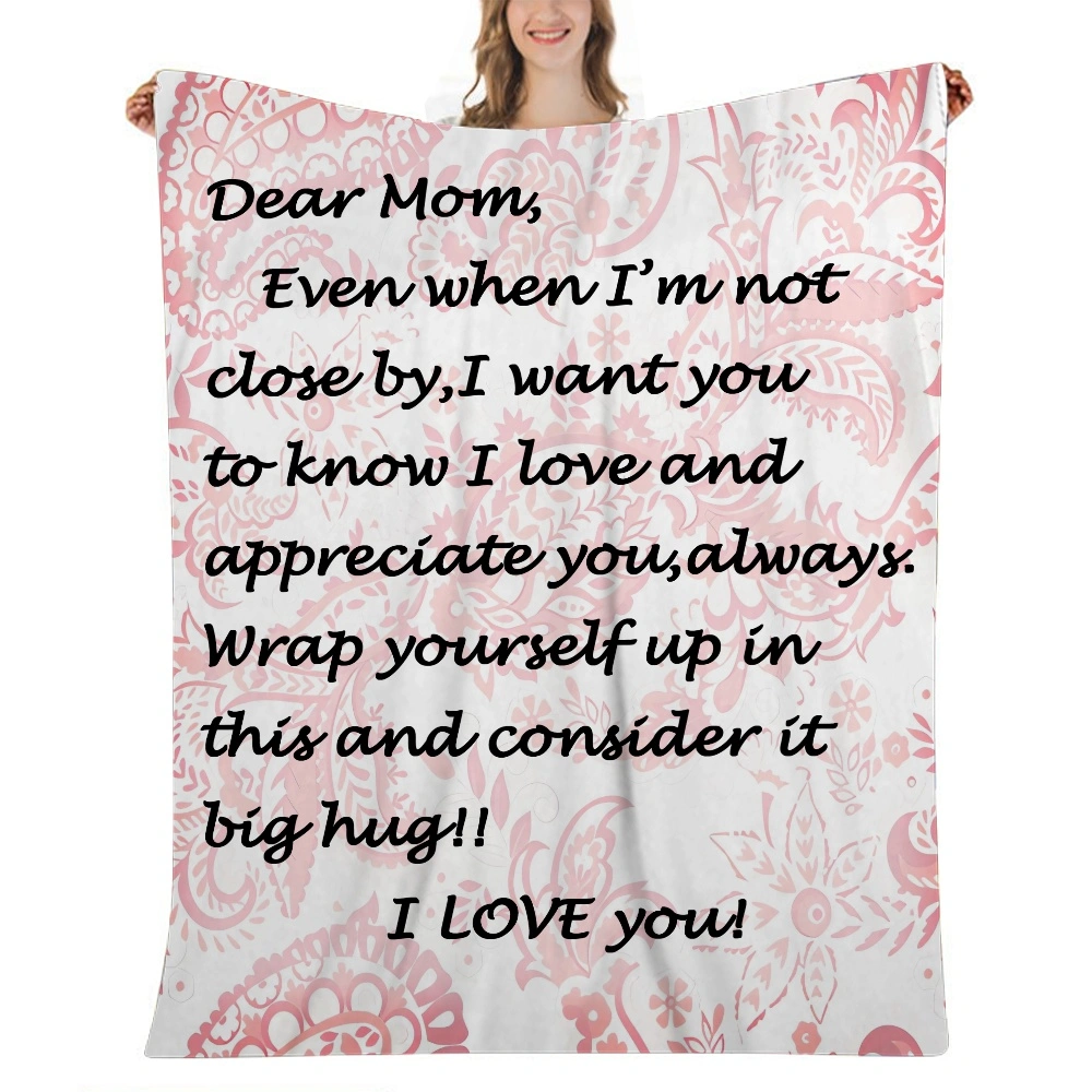 Gifts for Mom,Birthday Gifts for Mom,Unique Blanket to My Mom Gift from Daughter Son,Valentines Day Mothers Day Mom Blanket Gifts,Ultra-Soft Warm Letter Print Throw Blanket,32x48''(#332,32x48'')A