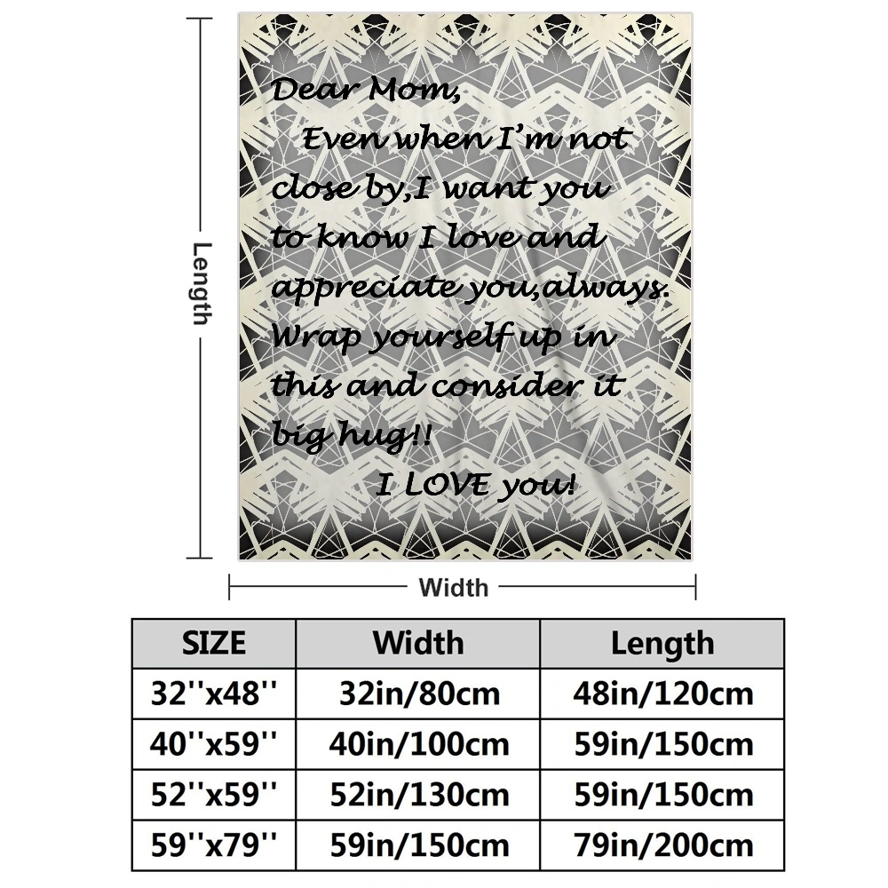 Mom Blanket Gift- Throw Blanket Super Soft Warm Blanket for Couch Lightweight Fluffy Blanket for Bed Sofa 32x48 inches(#434,32x48'')A