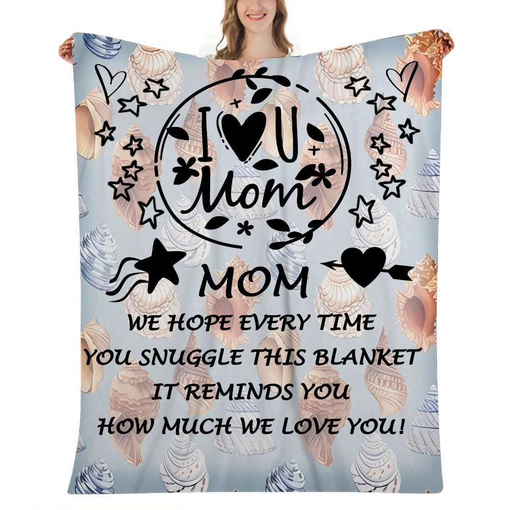 Mothers Day Gift Letter Blanket- Sweatshirt Blanket – Lightweight Blanket – Fleece Blanket,32x48 inches(#531,32x48'')A