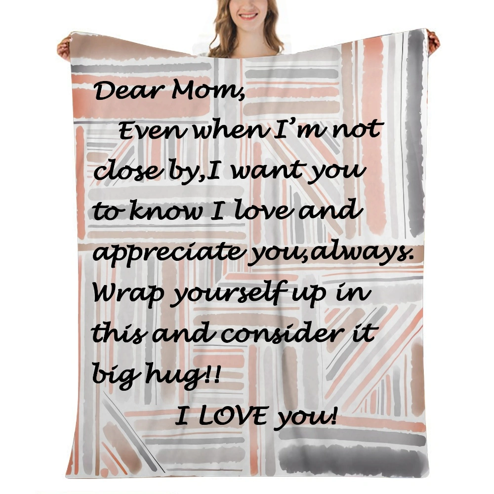 I Love You Mom Gift Blanket - Gifts for Mom - Birthday Gifts for Women - Unique Mom Gifts from Daughter or Son for Valentines Day,Birthday,Mothers Day,Christmas - Soft Throw,32x48''(#333,32x48'')A