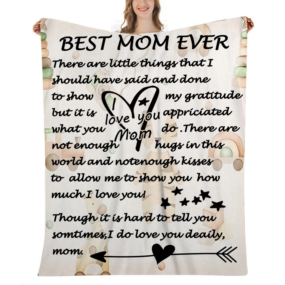 Mothers Day Fleece Blanket for Bed 32x48 inches Extra-Blankets - Super Cozy Fuzzy Warm Soft Blanket for Couch Fleece Blanket - Throw Blankets & Throws for Sofa(#139,32x48'')A