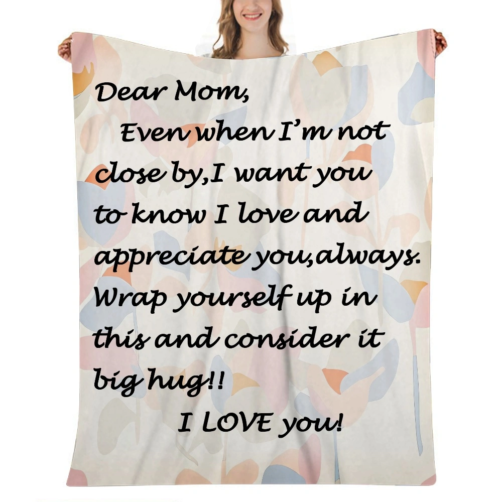 Mom Blanket Gift- Super Soft Flannel Throw Blanket Comfortable Cozy Blanket for Couch Sofa Living Room Gifts 32x48 inches(#439,32x48'')A