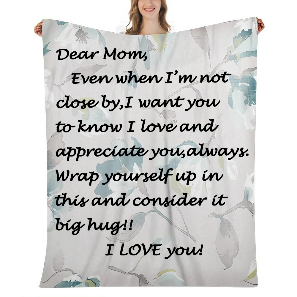 Mom Blanket Gift- Fleece Bed Blanket Blanket,Lightweight Breathable All Season Blanket for Bed,Couch,Travel,32x48 inches(#441,32x48'')A