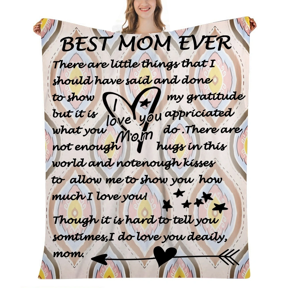 Mom Blanket Throw Blanket Happy Birthday Gifts for Mom Form Daughter,32x48''(#144,32x48'')A