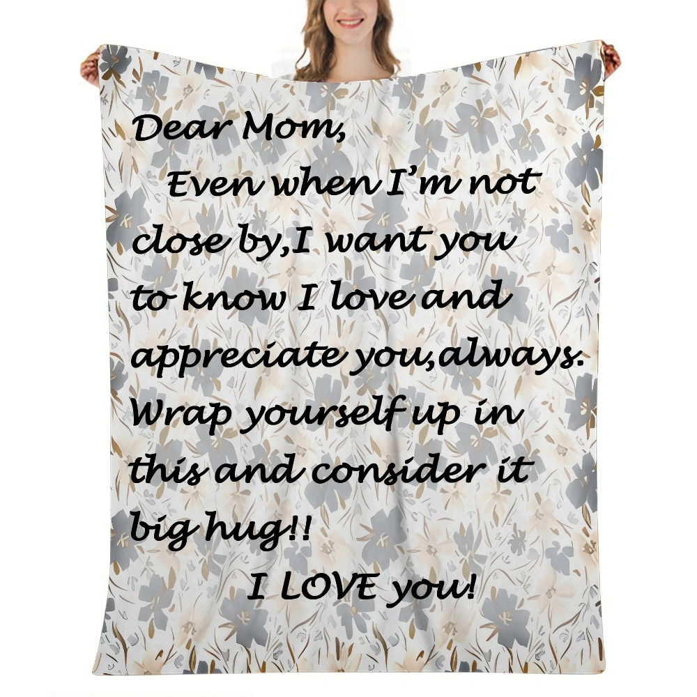 Blankets Anniversary Birthday Gift for Mom from Daughter Son,Dear Mom Blanket for Mother's Day,Super Soft Flannel Throw Blankets for Christmas Valentines Day for Bed Couch,32x48''(#344,32x48'')A