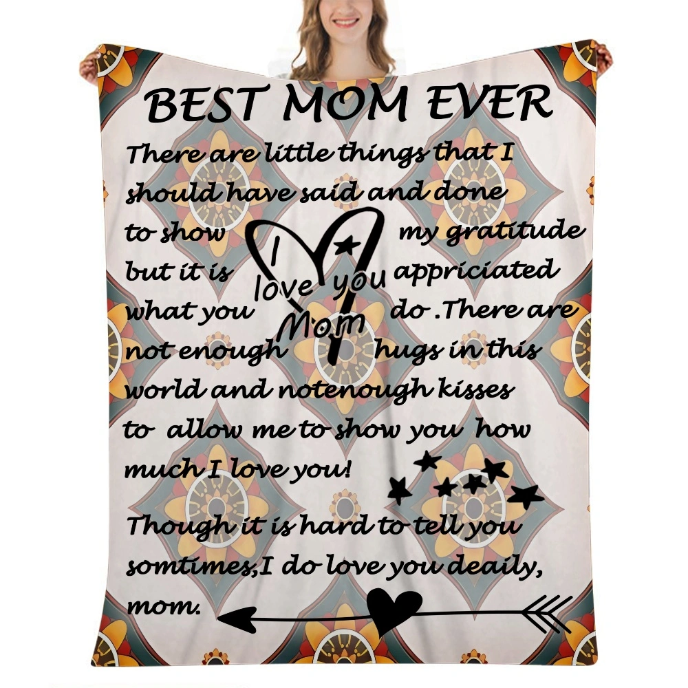 Throw Blankets Anniversary Birthday Gift for Mom from Daughter Son,Dear Mom Blanket for Mother's Day,32x48''(#153,32x48'')A