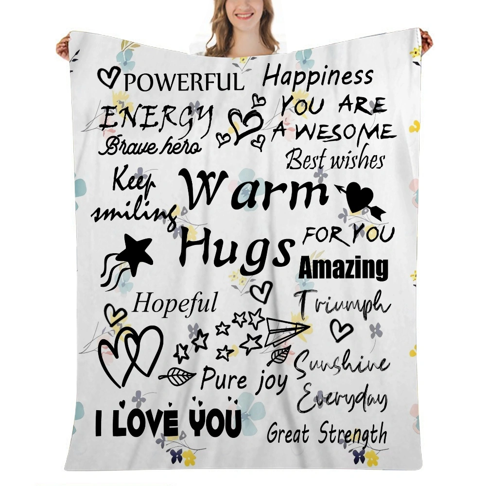 I Love You Mom Gift Blanket,Fleece Throw Blanket,Cozy Decor Throws for Sofa Bed Couch Chair or Dorm 32x48 inches(#828,32x48'')A