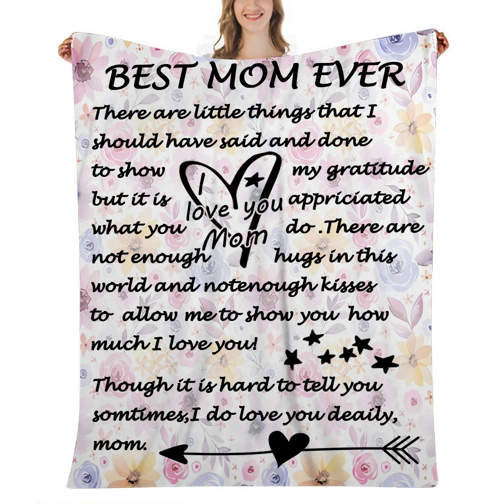 Mothers Day Throw Blanket Super Soft Warm Blanket for Couch Lightweight Fluffy Blanket for Bed Sofa 32x48 inches(#054,32x48'')A