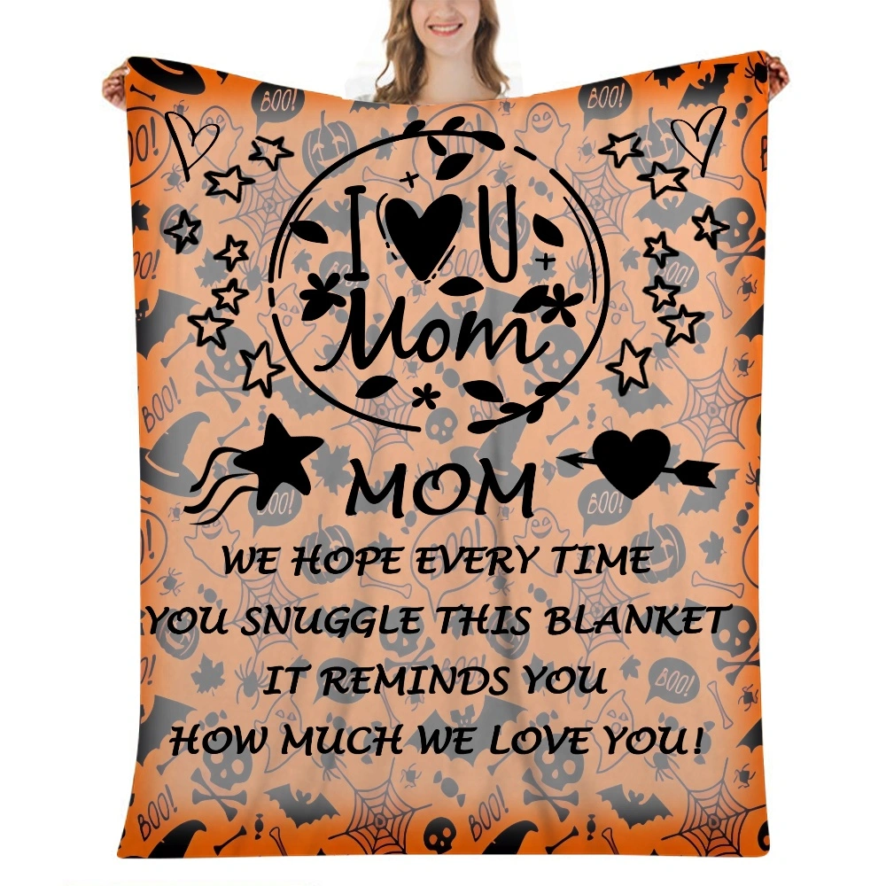 Mothers Day Gift Letter Blanket- Throw Blankets for Couch,Sofa and Bed,Lightweight Soft Blanket,Decorative Cozy Farmhouse Throw Blankets for Women and Man 32x48 inches(#647,32x48'')A