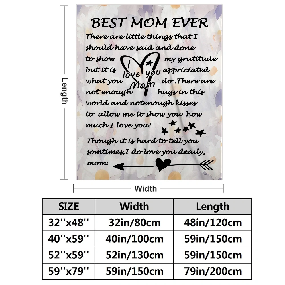 Mothers Day Anime Throw Blanket for Couch Bed Sofa,Lightweight Flannel Blankets Warm Bedding Blankets 32x48 inches(#060,32x48'')A