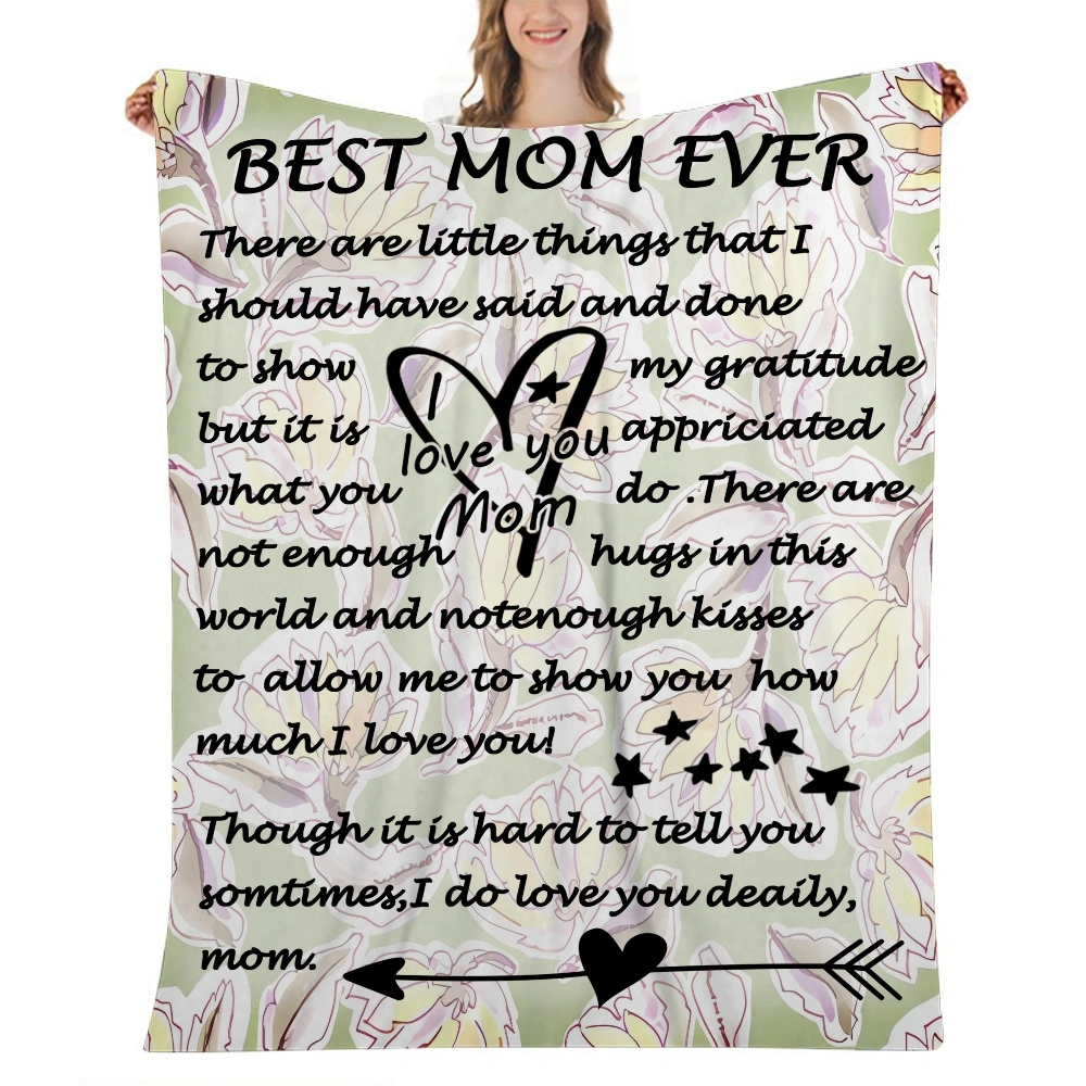 Gifts for Mom Blanket to My Mom from Daughter Son Soft Flannel Bed Throw Blankets for Birthday/Mothers Day,32x48''(#157,32x48'')A