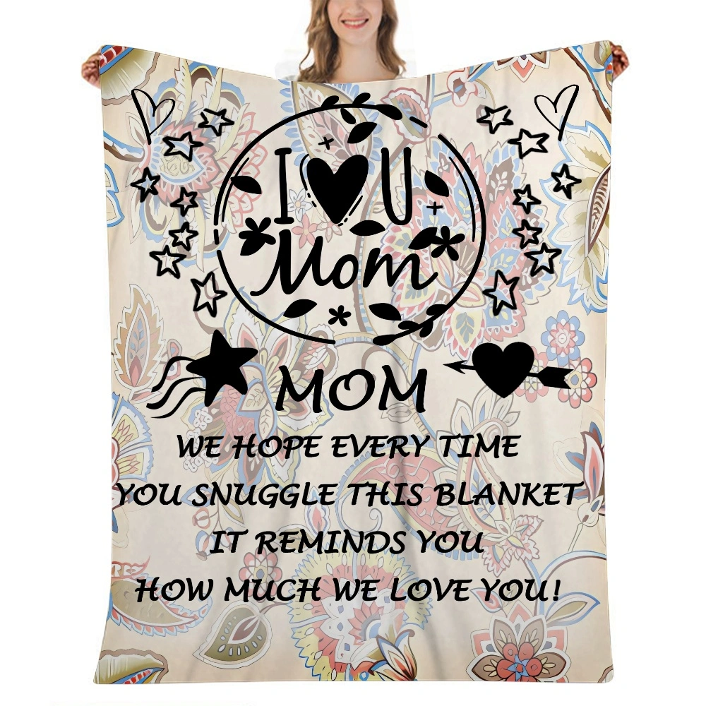 Mothers Day Gift Letter Blanket- Throw Blanket for Couch,Soft Blankets for Adults Throw,Super Soft Fleece Blanket Decorative for Sofa Couch Bed Living Room ( 32x48 inches)(#652,32x48'')A