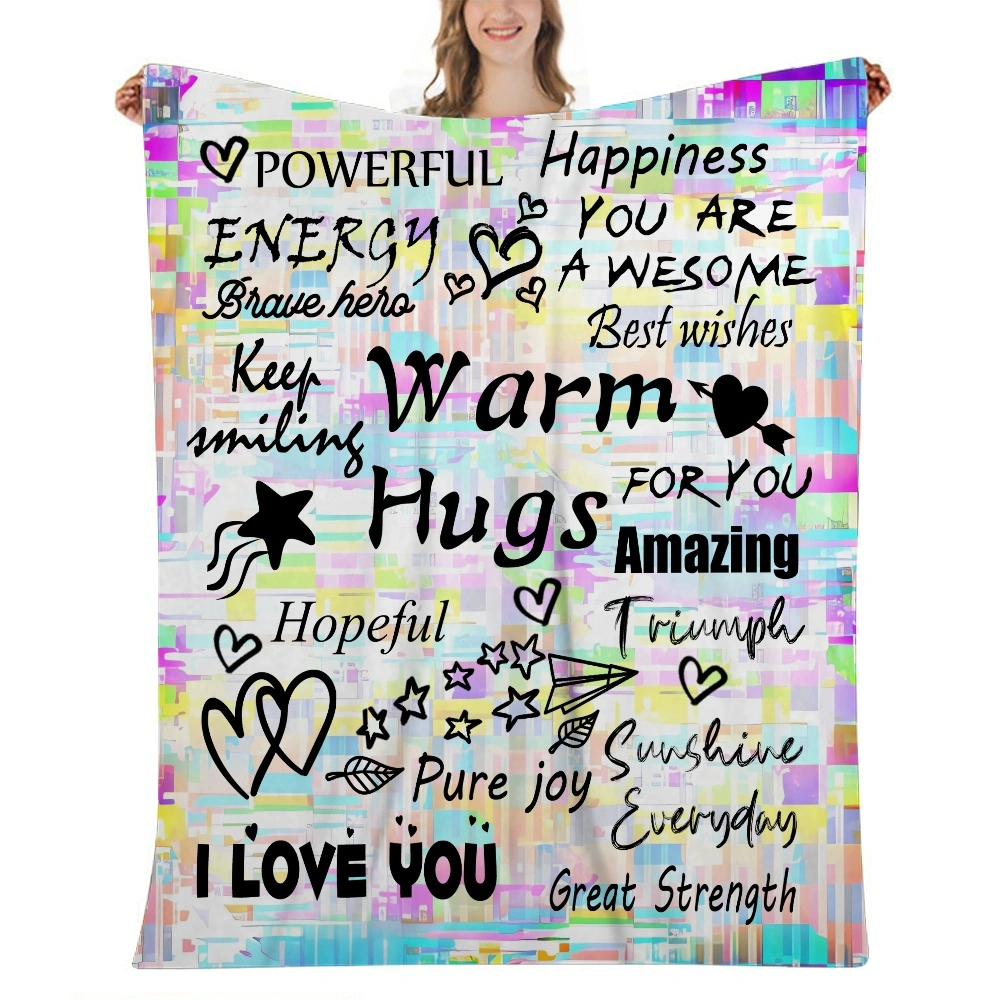 I Love You Mom Gift Blanket,Super Soft Blanket Extra Warm Pinched Pleat Winter Blanket for Couch Sofa Bed,32x48 inches(#840,32x48'')A