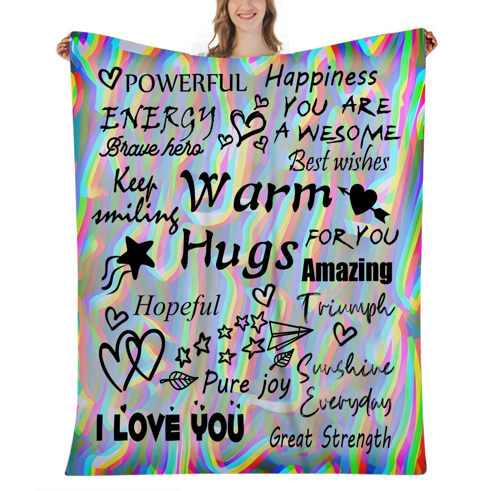 I Love You Mom Gift Blanket,Blanket - Fuzzy Fleece Blanket Super Soft Plush Blanket,Thick Winter Blanket,32x48 inches(#839,32x48'')A