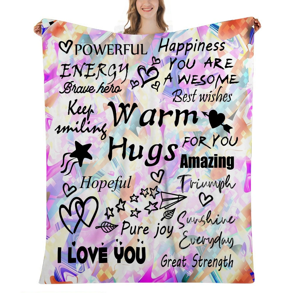 I Love You Mom Gift Blanket,Soft Blanket Winter Warm Lightweight Thermal Fleece Blankets for Couch Bed Sofa,32x48 inches(#841,32x48'')A