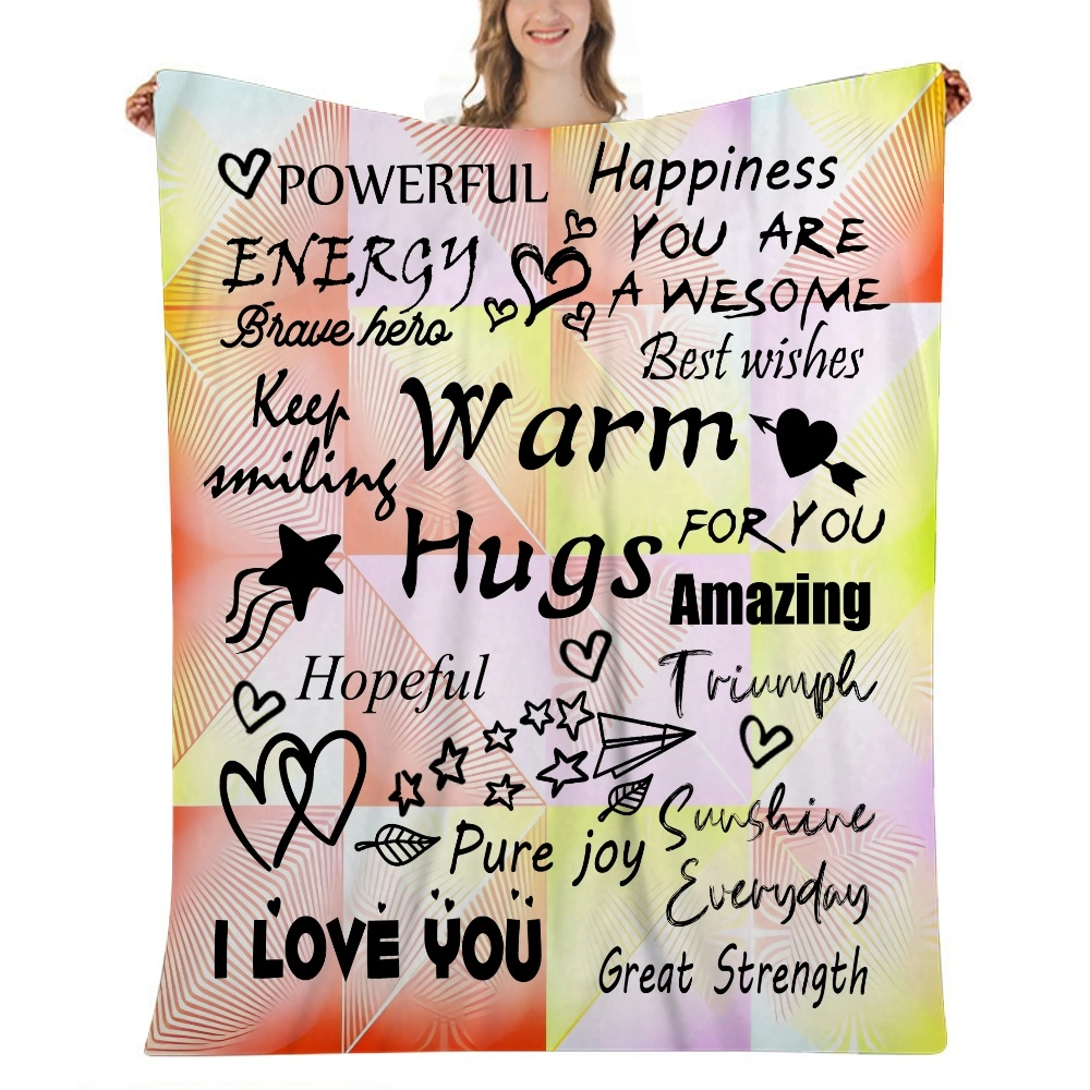 I Love You Mom Gift Blanket,Throw Blanket,Cartoon 3D Printed Blanket for Your Family,Flannel Pizza Blanket.( 32x48 inches)(#844,32x48'')A