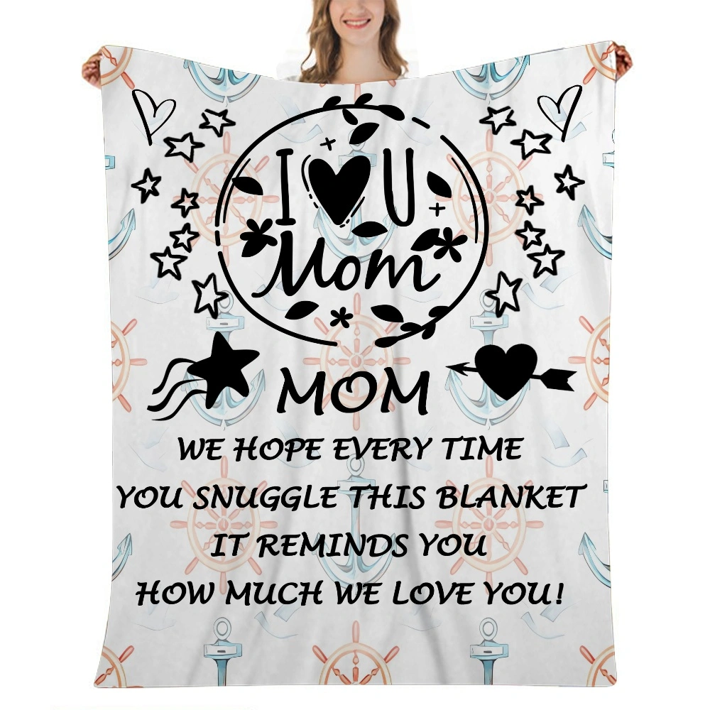 Mothers Day Gift Letter Blanket- Blanket 32x48 inches for Adult and Kids,Blanket Adult Size,Soft Blanket,for Teenage Boys Girls(#566,32x48'')A